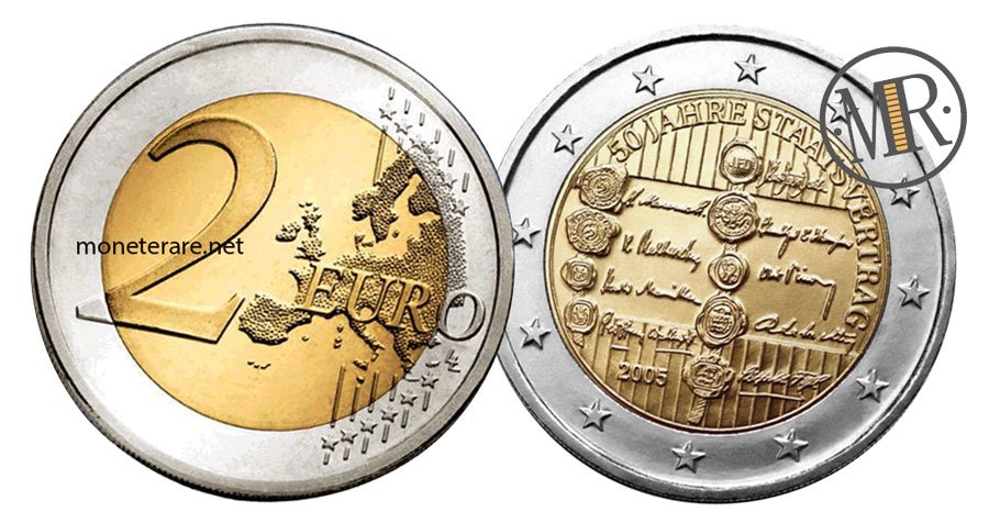 2 Euro Gedenkmünze Österreich 2005 Staatsvertrag
