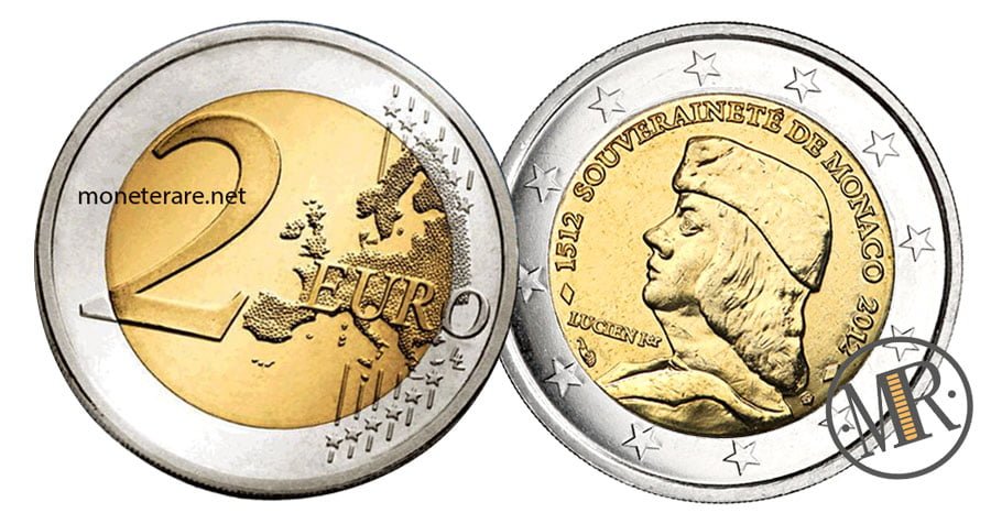 2 Euro Commemorative Monaco 2012 Luciano Grimaldi