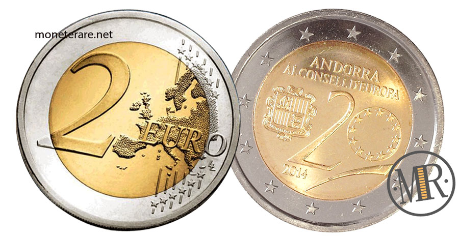 2 Euro Gedenkmünzen Andorra 2014 Europäischer Rat