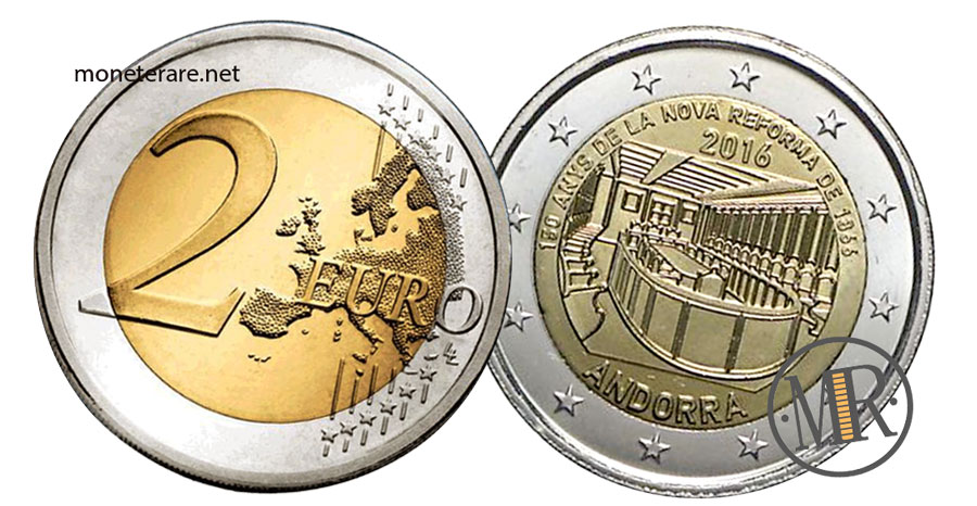 2 Euro Gedenkmünzen Andorra 2016 Neue Reform