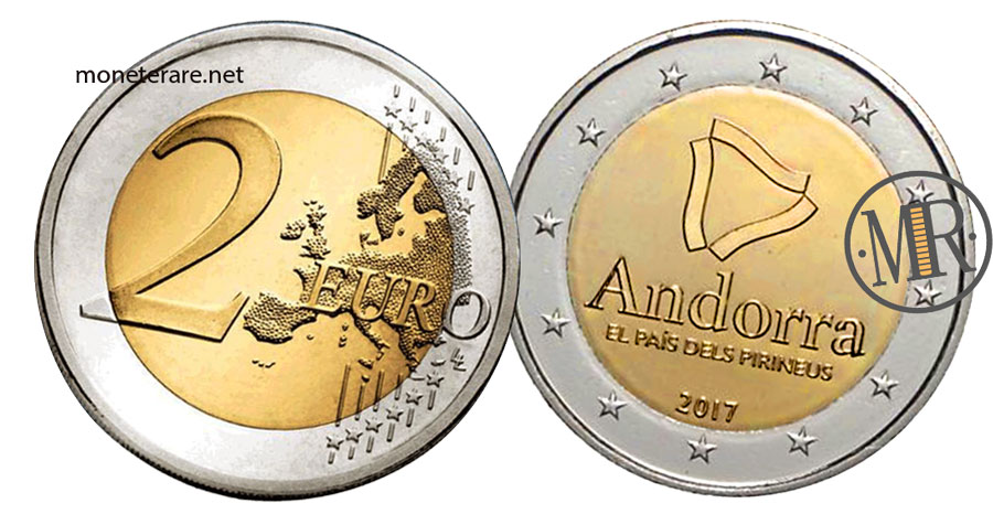 2 Euro Gedenkmünzen Andorra 2017 Land der Pyrenäen