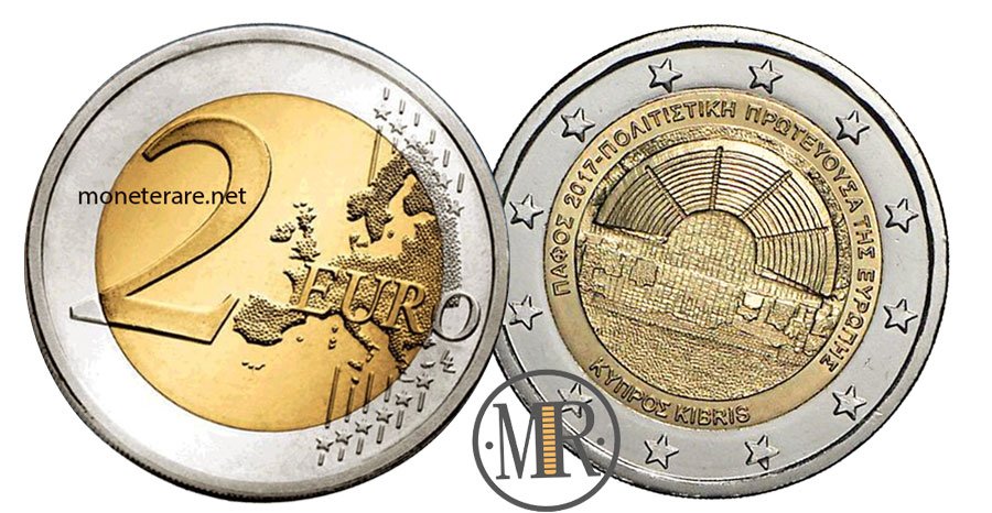 2 Euro Gedenkmünzen Zypern 2017 Paphos