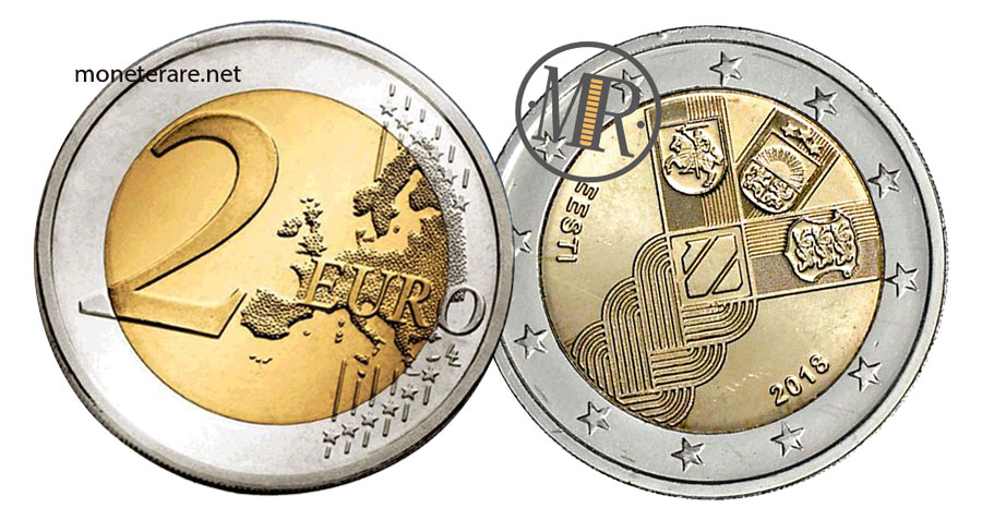 2 Euro Estland 2018 Gründung der Unabhängigen Baltischen Staaten