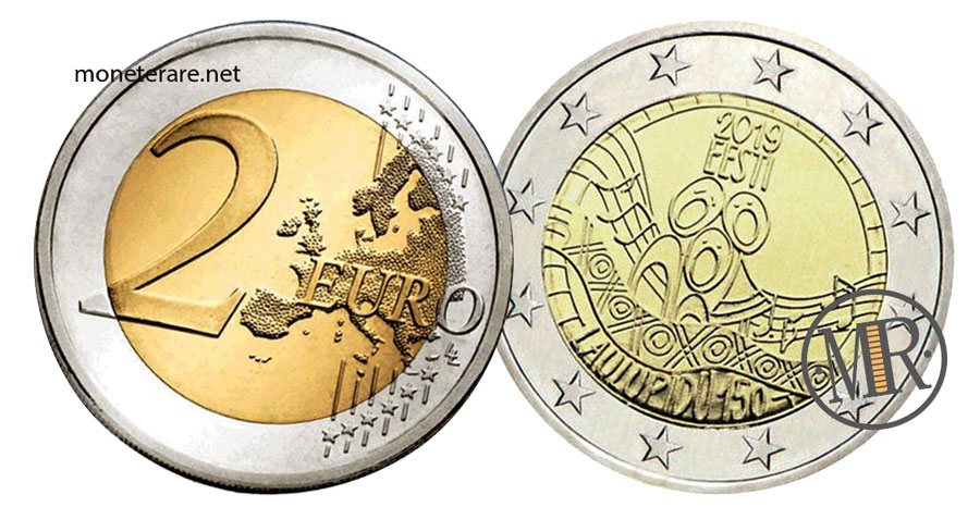 2 Euro Gedenkmünze Estland 2019 Estnisches Liederfest