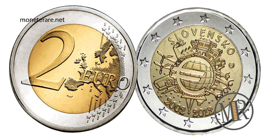 2 Euro Gedenkmünzen Slowakei 2012 EURO