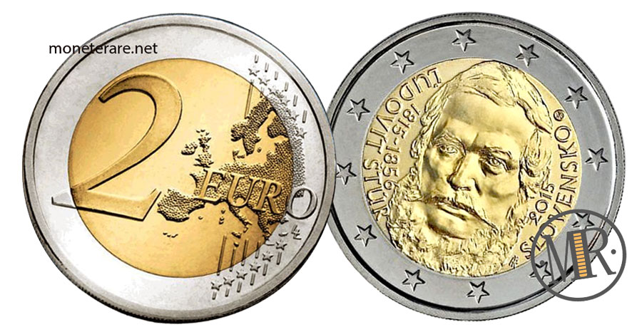 2 Euro Gedenkmünzen Slowakei 2015 Ľudovít Štúr