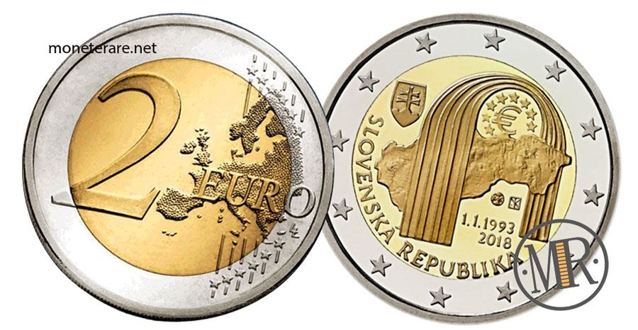 2 Euro Slowakei 2018 Gedenkmünze Republik Slowakei