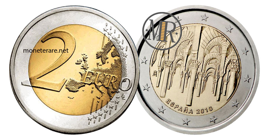 2 Euro Gedenkmünze Spanien 2010 Kathedrale von Córdoba Weltkulturerbe