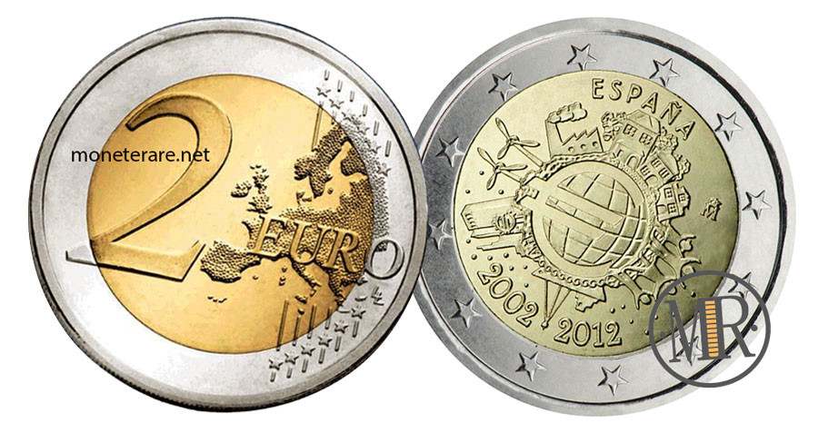 2 Euro Gedenkmünzen Spanien 2012 Euro