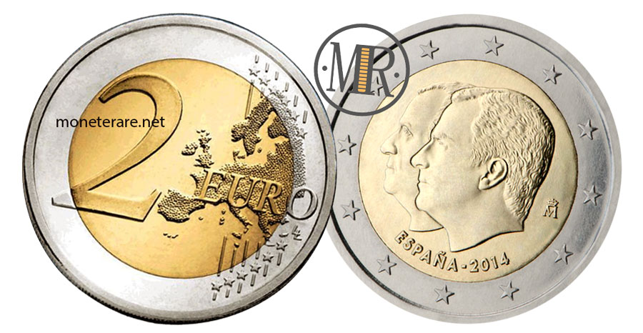 2 Euro Gedenkmünze Spanien 2014 Thronwechsel