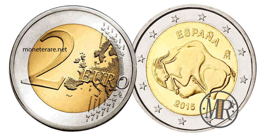 2 Euro Spanien 2015 Gedenkmünze Höhle von Altamira