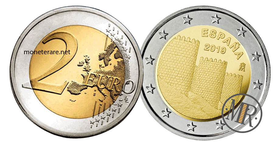 2 Euro Spanien 2019 Gedenkmünzen Stadt Ávila