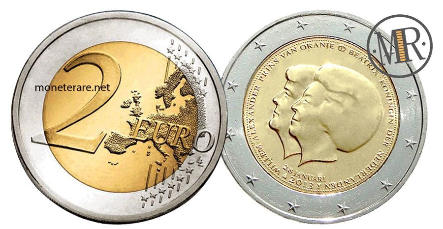 2 Euro Gedenkmünzen Niederlande 2013 Königin Beatrix