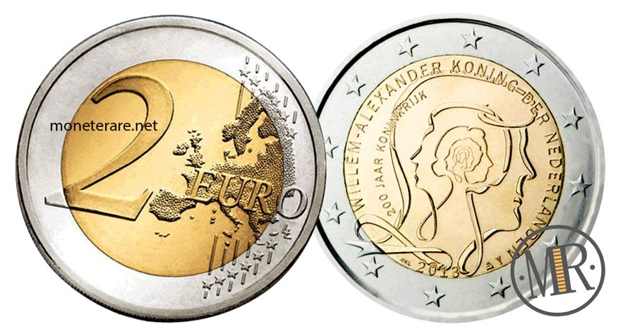 2 Euro Gedenkmünzen Niederlande 2013 Königreich