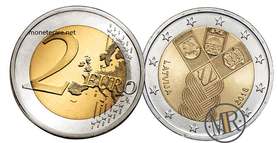 2 Euro Lettland 2018 Commemorative - Unabhängige Baltische Staaten