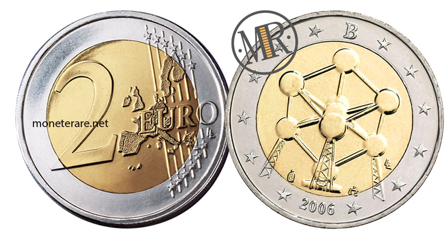 2 Euro Gedenkmünze Belgien 2006 Atomium