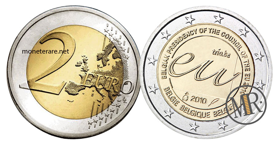 2 Euro Gedenkmünze Belgien 2009 Belgischer EU-Ratsvorsitz