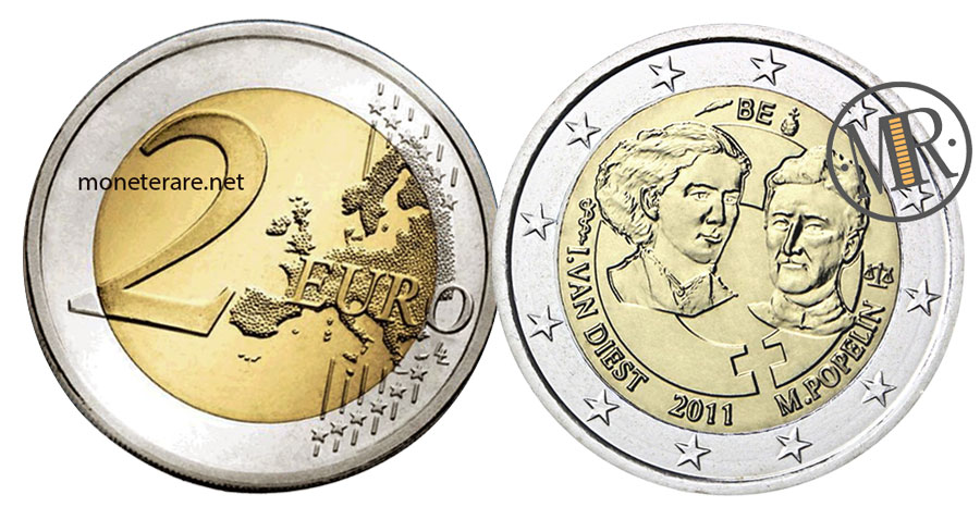 2 Euro Gedenkmünzen Belgien 2011 Internationaler Frauentag