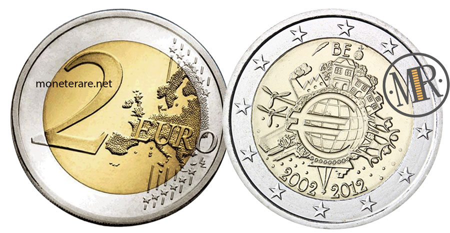 2 Euro Gedenkmünzen Belgien 2012 EURO