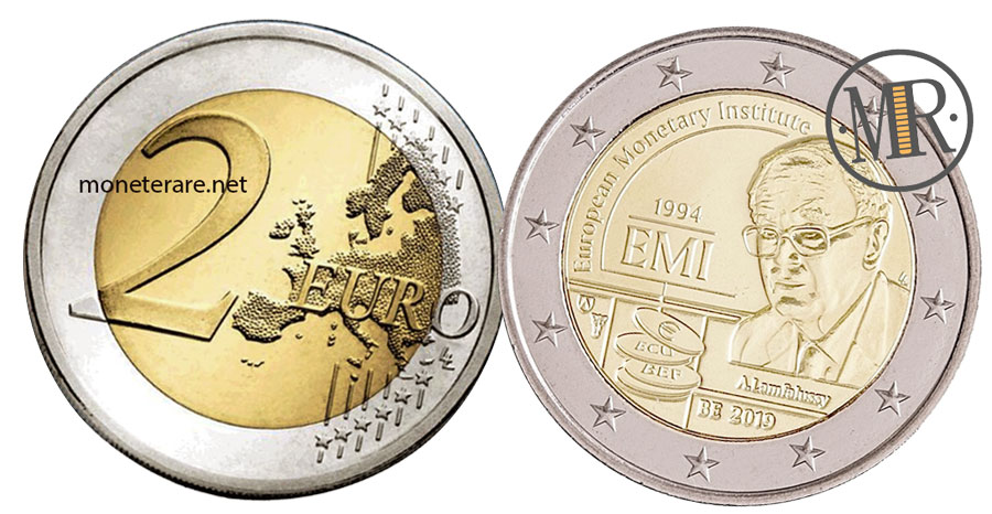 2 Euro Belgien 2019 Gedenkmünzen Europäisches Währungsinstitut IME