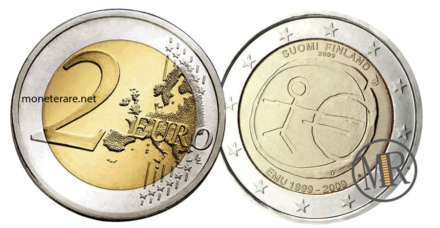 2 Euro Gedenkmünze Finnland 2009 - Wirtschafts- und Währungsunion