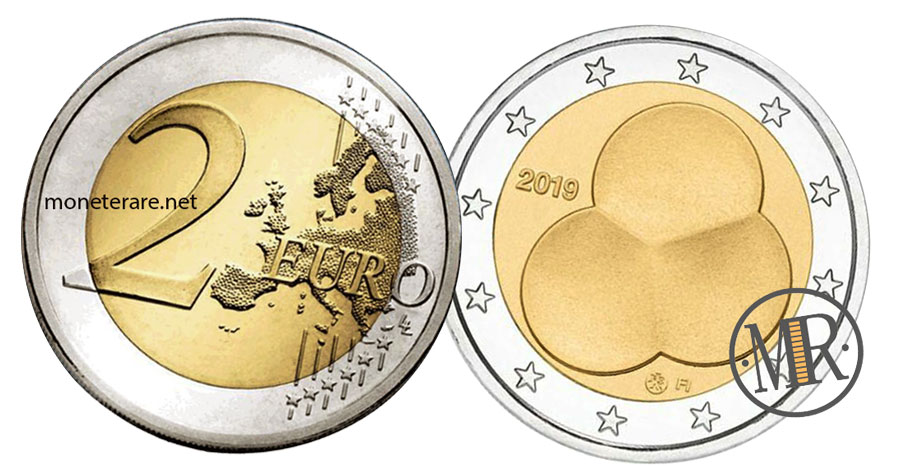 2 Euro Gedenkmünzen Finnland 2019 - Verfassung