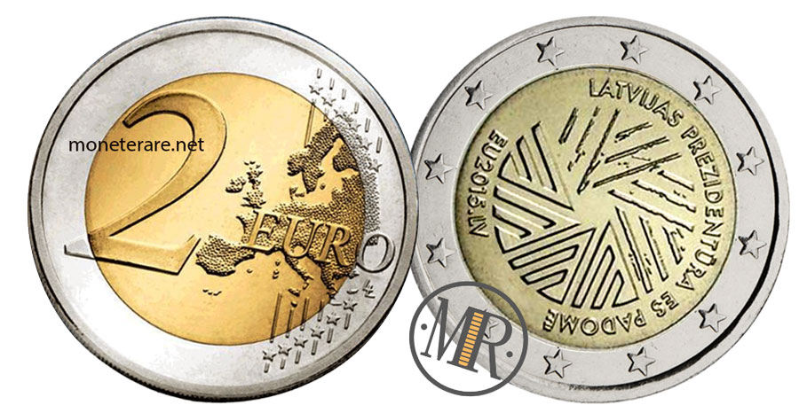 2 Euro Gedenkmünze Lettland 2014 - Präsidentschaft des EU-Rates