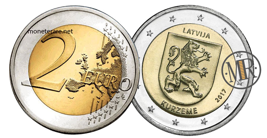 2 Euro Lettland 2017 Gedenkmünze - Kurland