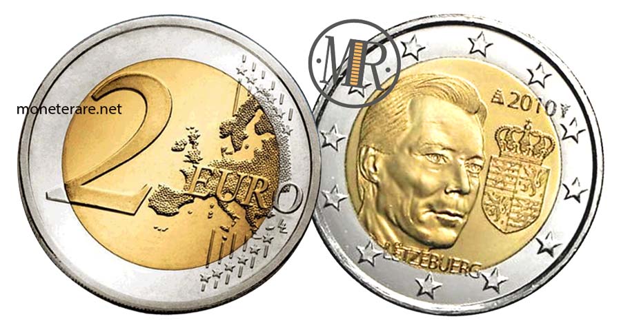 2 Euro Luxemburg 2010 - Gedenkmünze Wappen des Großherzogs Henri