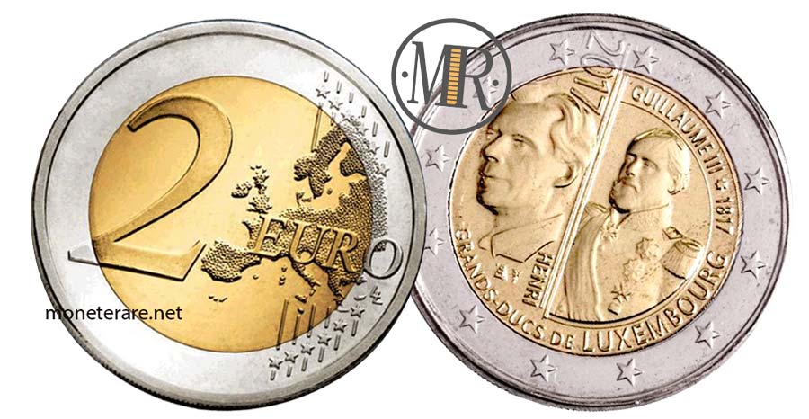 2 Euro Luxemburg 2017 Gedenkmünze Geburt Großherzog Guillaume III 200 (Luxemburg - Letzebuerg)