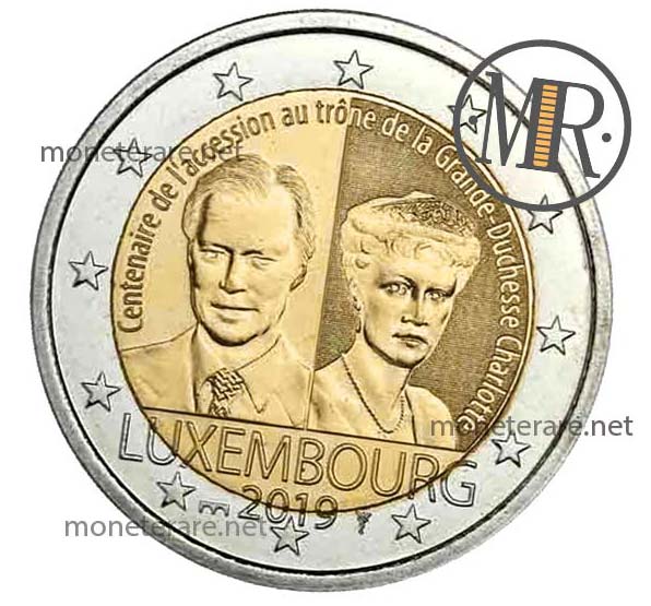 2 Euro Gedenkmünzen Luxemburg 2019 Großherzogin Charlotte Zweite Version FDC