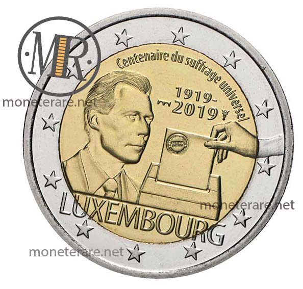 2 Euro Luxemburg 2019 Gedenkmünzen Allgemeines Wahlrecht FDC (Luxemburg - Letzebuerg)