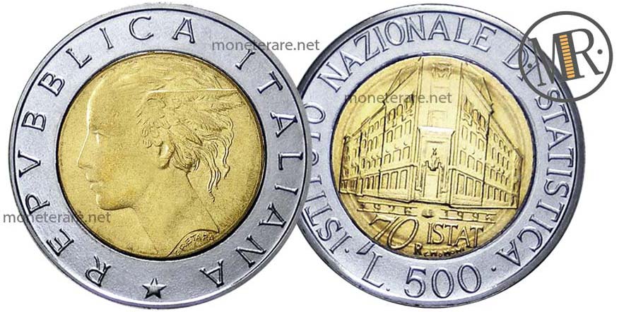 500 Lire ISTAT 1996