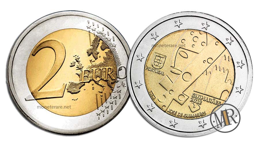 2 Euro Commemorativi Portogallo 2012 Capitale Europea della Cultura