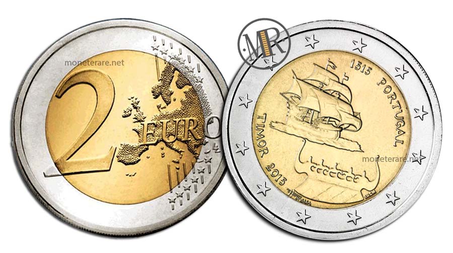 2 Euro Commemorativi Portugal 2015 Timor