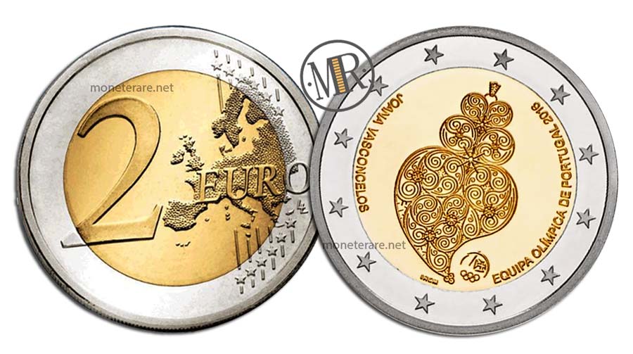 2 Euro Gedenkmünzen Portugal 2016 Olympische Spiele in Rio