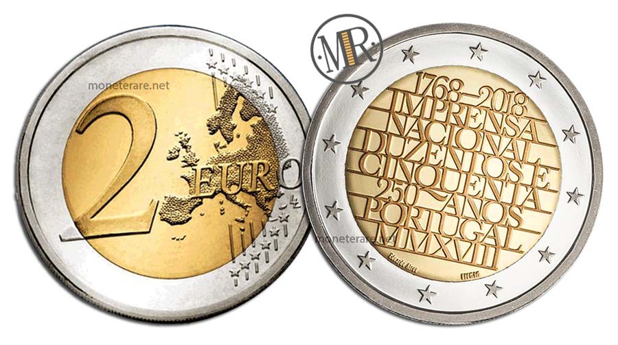 2 Euro Gedenkmünze Portugal 2018 Portugiesische Münzanstalt