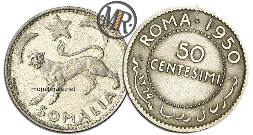 50 Centesimi Lire Afis Somalia
