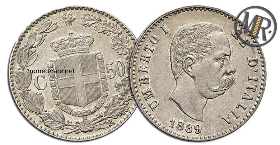 50 Centesimi Lire Umberto I