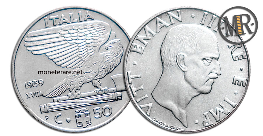 50 Centesimi Lire Vittorio Emanuele III 1919