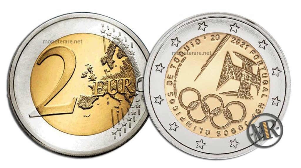 2 Euro Portugal 2021 Olympische Spiele Tokyo