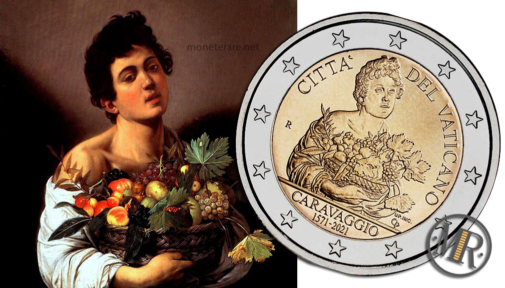 2 Euro 2021 Vaticano Caravaggio