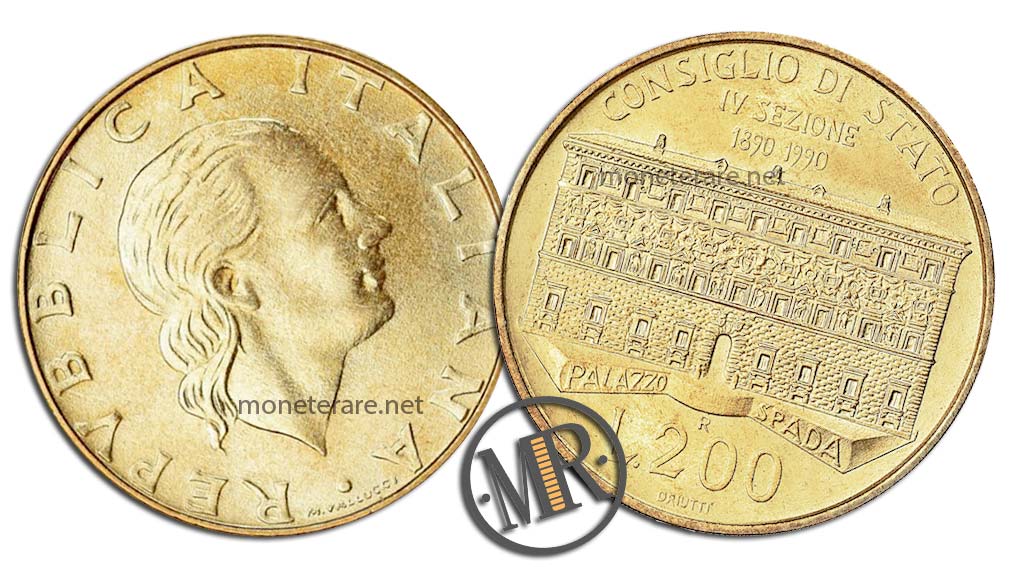 200 lire 1990 Consiglio di Stato