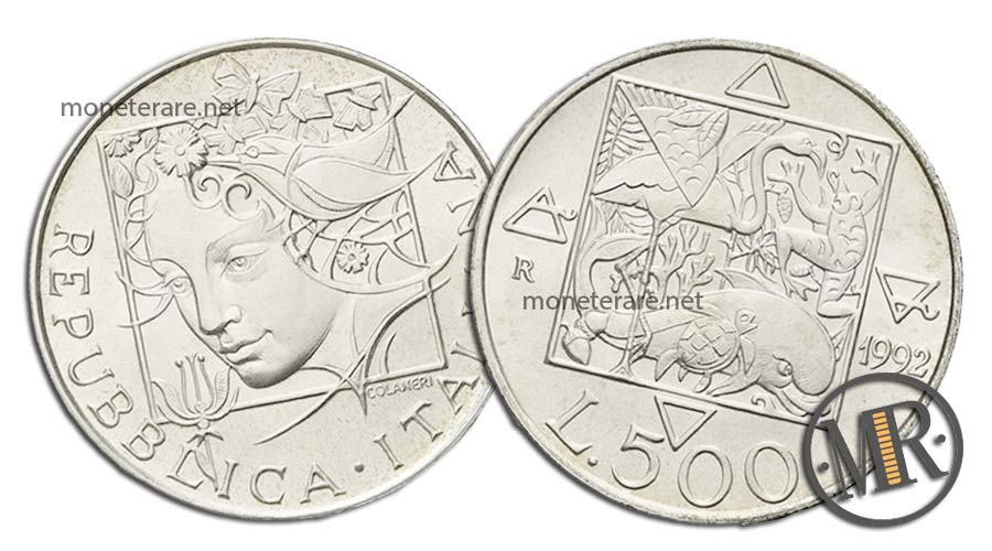500 Lire Flora e Fauna Seconda Serie