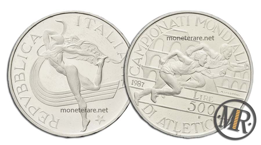 Atletica 500 Lire Commemorative Argento