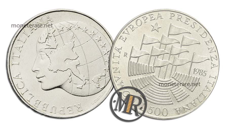 CEE 500 Lire Commemorative Argento
