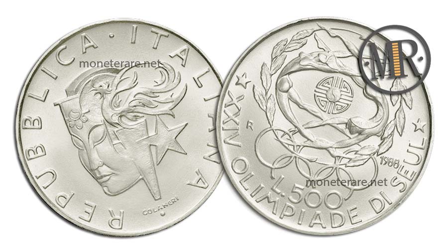 Seul 500 Lire Commemorative Argento