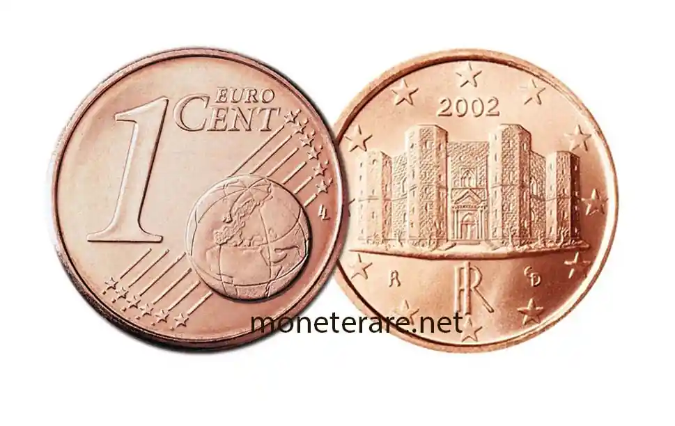 1-Cent-Euro-Münze mit Castel del Monte