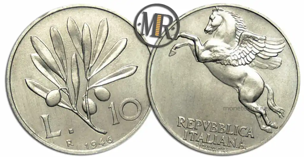 10 Lire Ulivo repubblica italiana col valore