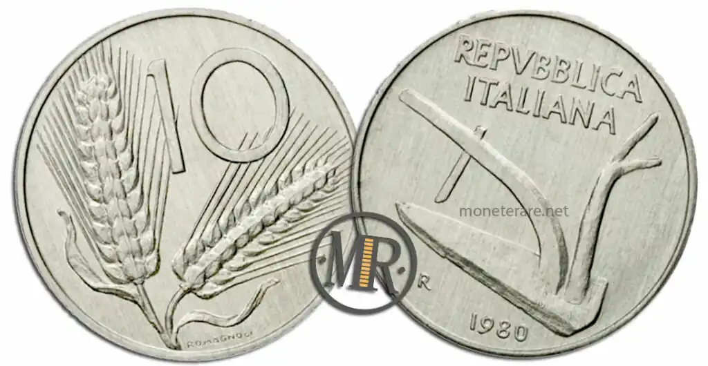 10 Lire Spiga mit dem Wert